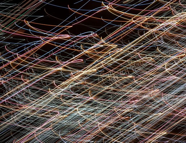 Flowing digital lines indicating positive energy flow